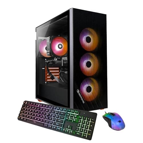 iBUYPOWER Scale Orange Gaming PC Desktop Computer (AMD Ryzen 5 7600 CPU, NVIDIA GeForce RTX 4060 Ti 8GB GPU, 16GB DDR5 Non-RGB 5200MHz RAM (16x1), 1TB NVMe SSD, WiFi Ready, Windows 11 Home)-SCA5N46T01