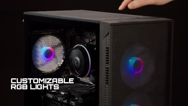 MSI Codex R2 Gaming Desktop: Intel Core i5-14400F, Geforce RTX 4060 Ti, 16GB DDR5, 1TB m.2 NVMe SSD, 80+ Gold PSU, WiFi, Keyboard & Mouse, DIY Friendly, Windows 11 Home: A14NUD5-213US