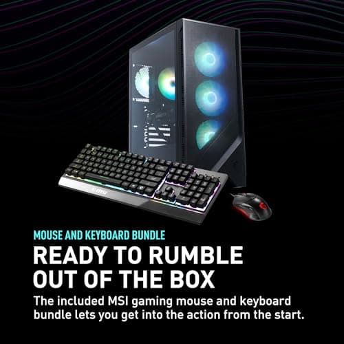 MSI Codex R2 Gaming Desktop: Intel Core i5-14400F, Geforce RTX 4060 Ti, 16GB DDR5, 1TB m.2 NVMe SSD, 80+ Gold PSU, WiFi, Keyboard & Mouse, DIY Friendly, Windows 11 Home: A14NUD5-213US