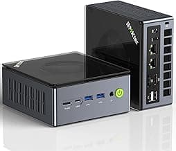 GMKtec Mini PC Gaming, M7 Pro AMD Ryzen 9 PRO 6950H (8C/16T 4.90Ghz) Dual NIC LAN 2.5G Desktop Computer, 32GB DDR5 RAM+2TB Hard Drive PCle SSD, Dual USB4, HDMI 2.1, USB-C