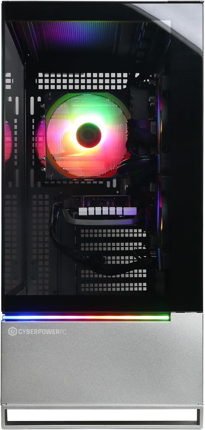 CyberPowerPC Gamer Master Gaming PC, AMD Ryzen 7 8700F 4.1GHz, GeForce RTX 4060 Ti 8GB, 16GB DDR5, 1TB PCIe Gen4 SSD, WiFi Ready & Windows 11 Home (GMA2900A)