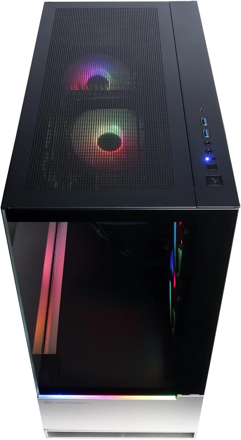 CyberPowerPC Gamer Master Gaming PC, AMD Ryzen 7 8700F 4.1GHz, GeForce RTX 4060 Ti 8GB, 16GB DDR5, 1TB PCIe Gen4 SSD, WiFi Ready & Windows 11 Home (GMA2900A)