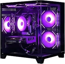 Gaming PC Desktop Computer,Intel Core i5 13400F,RTX 4060 8G,32GB DDR4 RAM 1TB SSD,ARGB Fan,Prebuilt Computer Tower for Gaming and Office