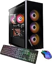 iBUYPOWER Scale Orange Gaming PC Desktop Computer (AMD Ryzen 7 5700 CPU, NVIDIA GeForce RTX 4060 8GB GPU, 16GB DDR4 Non-RGB 3200MHz RAM (8x2), 500GB NVMe SSD, WiFi Ready, Windows 11 Home) - SCA7N4603
