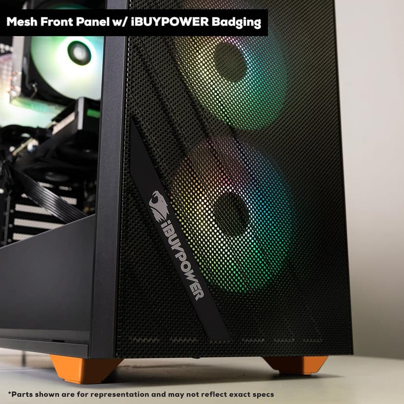 iBUYPOWER Scale Orange Gaming PC Desktop Computer (AMD Ryzen 5 7600 CPU, NVIDIA GeForce RTX 4060 Ti 8GB GPU, 16GB DDR5 Non-RGB 5200MHz RAM (16x1), 1TB NVMe SSD, WiFi Ready, Windows 11 Home)-SCA5N46T01
